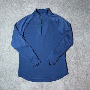 On Cloud ON Climate Shirt Quarter 1/4 Zip Blue Pullover Running Men's Large